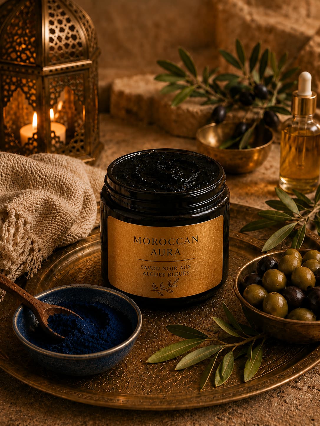 Savon Noir aux Algues Bleues (Nila)